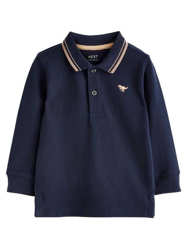 Next Next Majica  bež / mornarsko plava