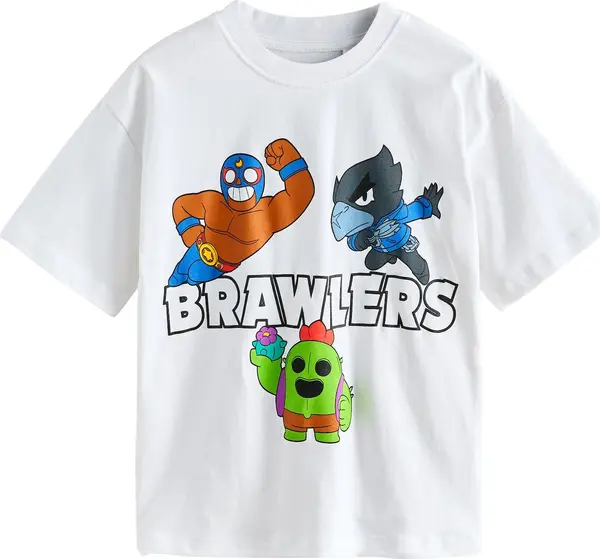 Next Next Majica 'Brawl Stars'  plava / svijetlozelena / tamno narančasta / bijela