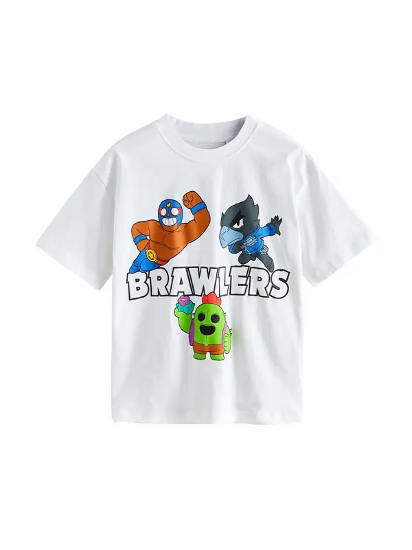Next Next Majica 'Brawl Stars'  plava / svijetlozelena / tamno narančasta / bijela
