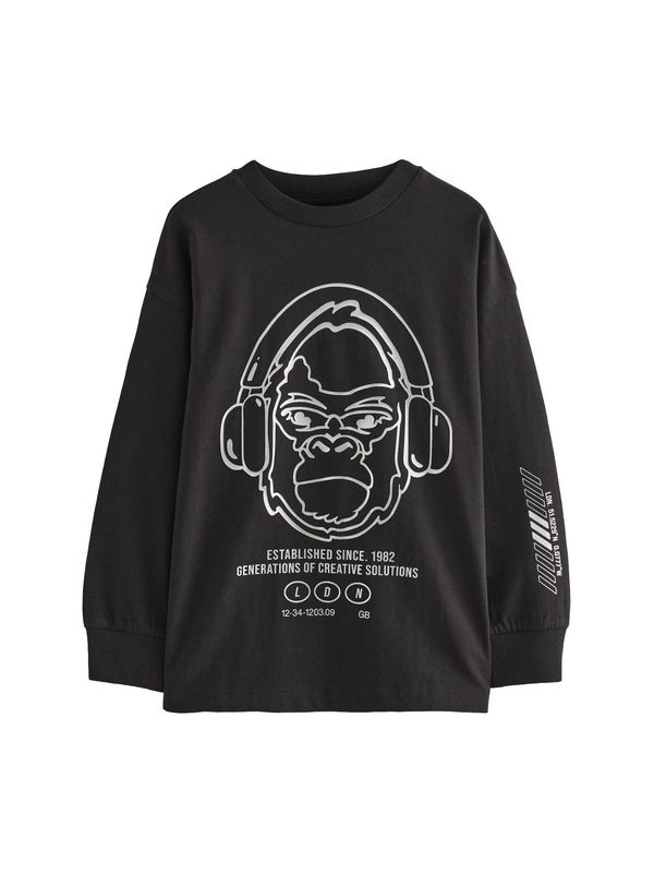 Next Next Majica  crna / bijela