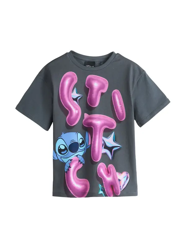 Next Next Majica 'Disneys Lilo & Stitch'  safirno plava / nebesko plava / antracit siva / roza