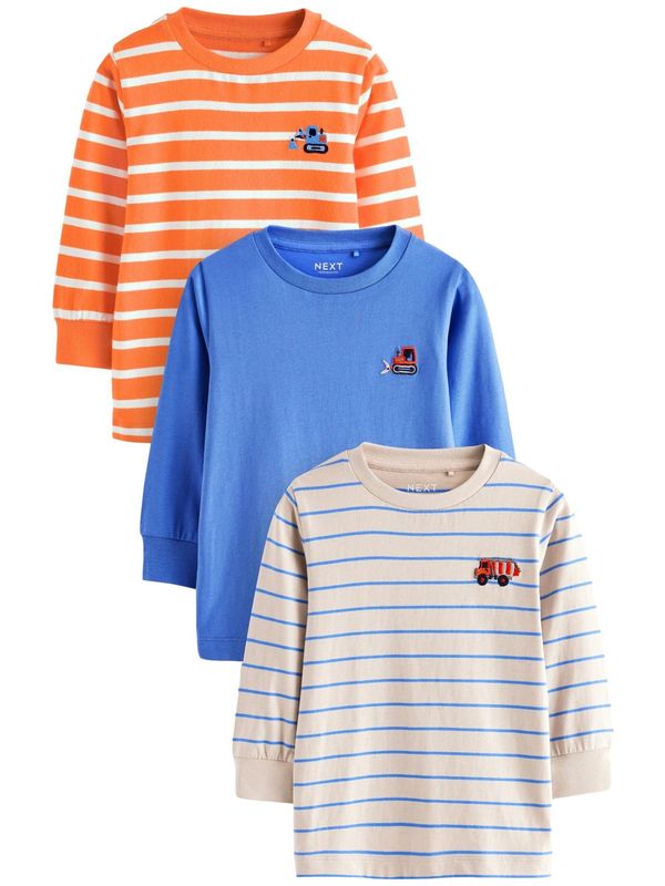 Next Next Majica  ecru/prljavo bijela / kraljevsko plava / miks boja / narančasta