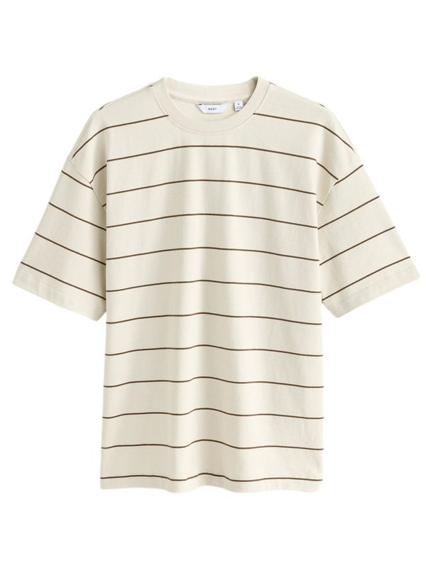 Next Next Majica  ecru/prljavo bijela / smeđa