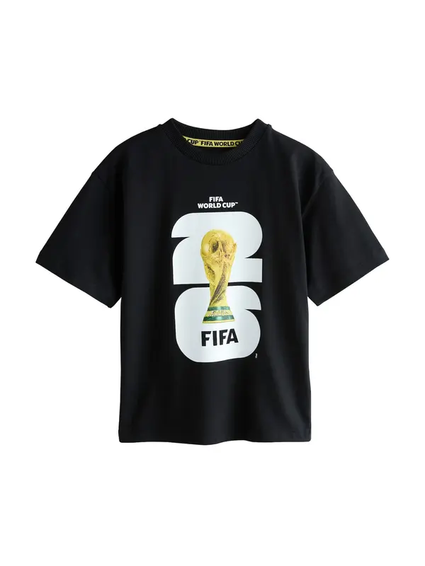 Next Next Majica 'FIFA World Cup'  limun / kraljevski zelena / crna / bijela