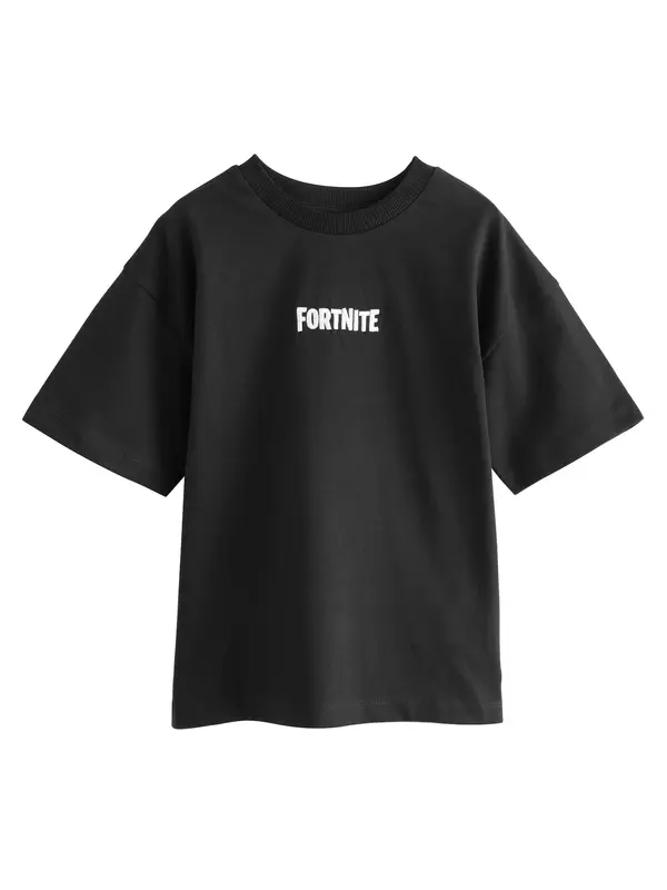 Next Next Majica 'Fortnite'  akvamarin / hrđavo smeđa / crna / bijela