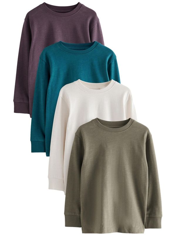 Next Next Majica  kaki / petrol / ljubičasta / bijela