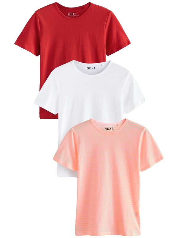 Next Next Majica  koraljna / roza / crvena / bijela