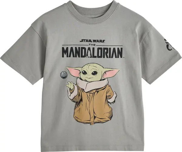 Next Next Majica 'Mandalorian'  moka smeđa / siva / maslinasta / crna