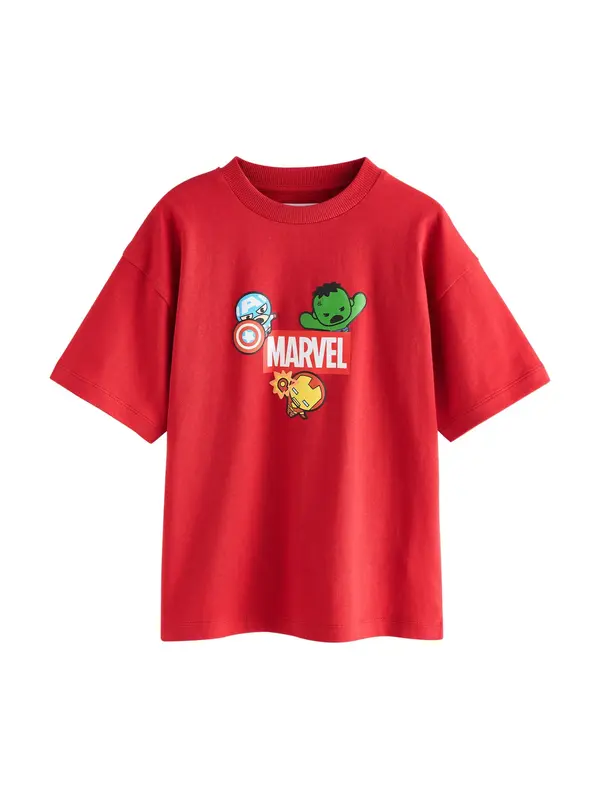 Next Next Majica 'Marvel Avengers'  žuta / zelena / crvena / bijela