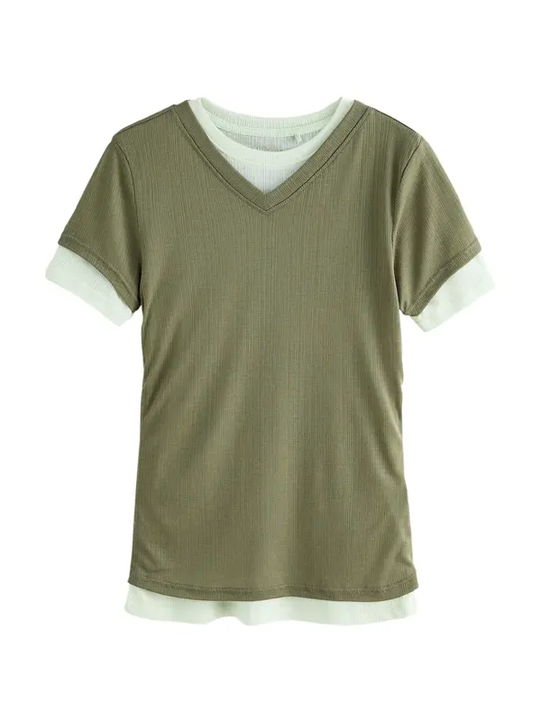 Next Next Majica  maslinasta / menta