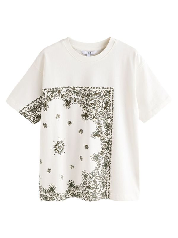 Next Next Majica  maslinasta / prljavo bijela