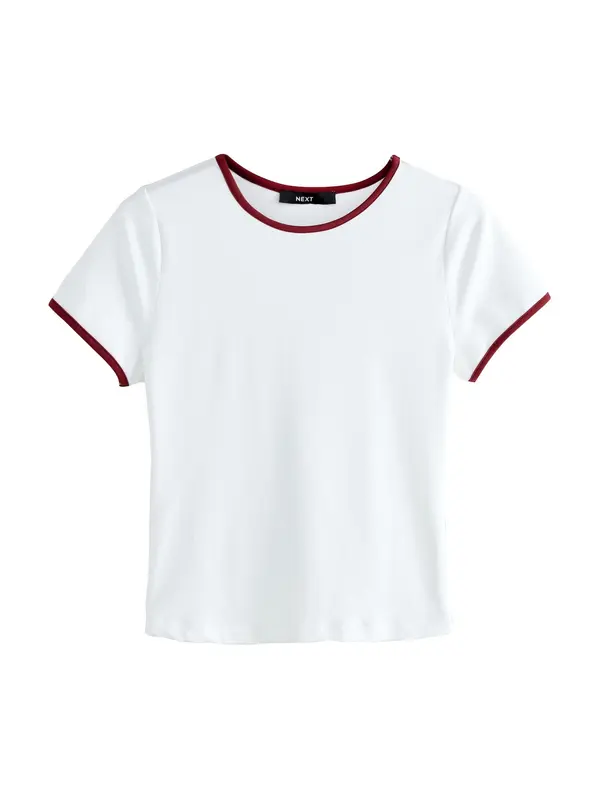 Next Next Majica  merlot / bijela