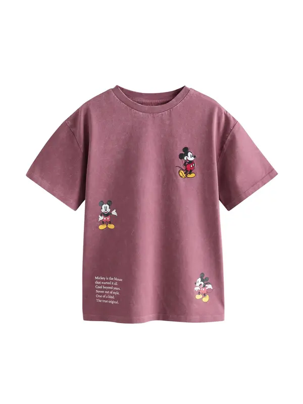 Next Next Majica 'Mickey Mouse'  žuta / burgund / crna / bijela