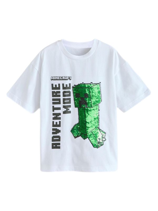 Next Next Majica 'Minecraft'  zelena / crna / bijela