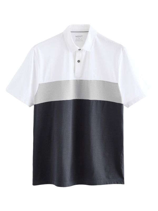 Next Next Majica  mornarsko plava / siva / bijela