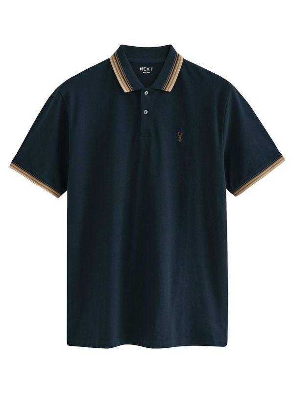 Next Next Majica  mornarsko plava / smeđa / karamela