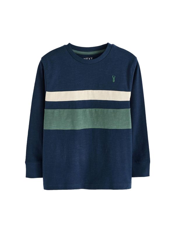 Next Next Majica  mornarsko plava / zelena / bijela