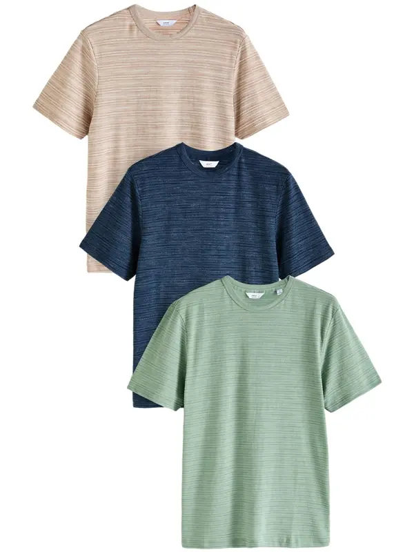Next Next Majica  morsko plava / taupe siva / pastelno zelena