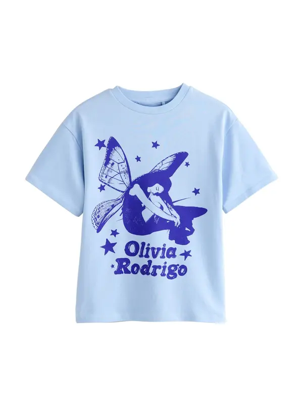 Next Next Majica 'Olivia Rodrigo'  plava / svijetloplava