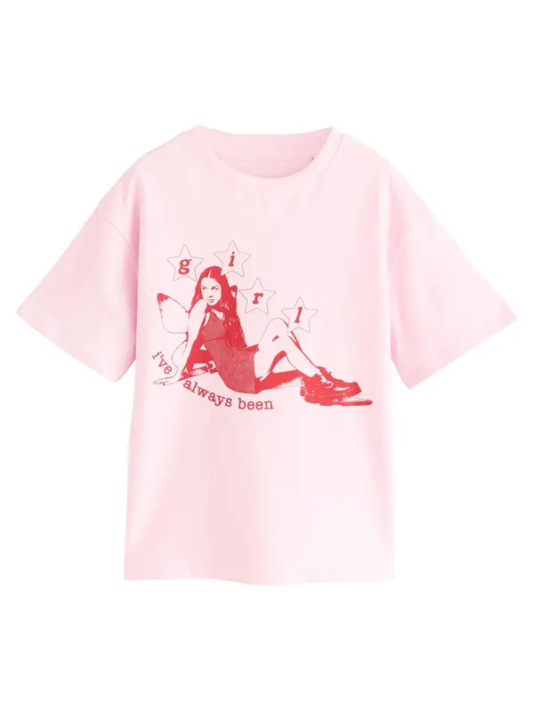 Next Next Majica 'Olivia Rodrigo'  rosé / crvena