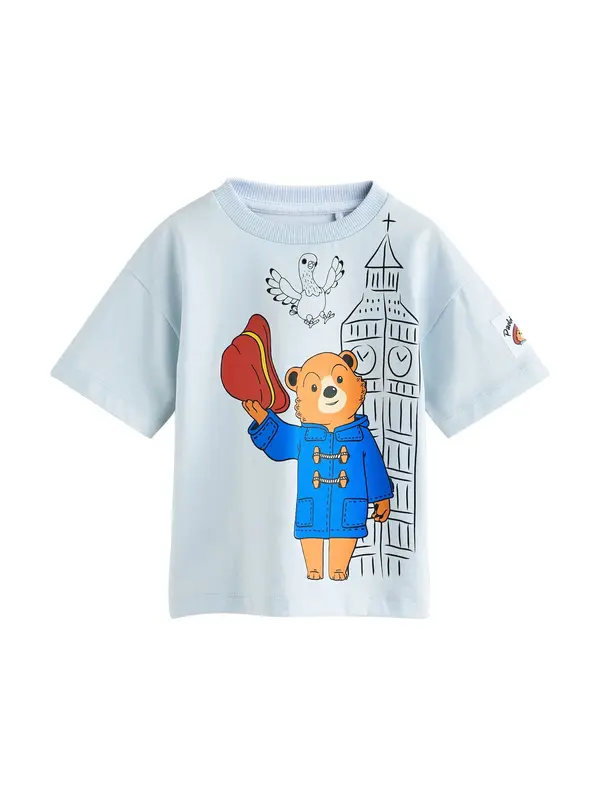 Next Next Majica 'Paddington Bear'  plava / svijetloplava / smeđa / crna