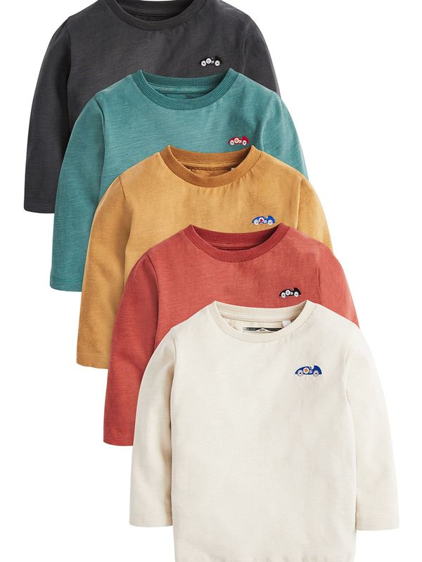 Next Next Majica  plava / tamo žuta / antracit siva / svijetlocrvena / bijela