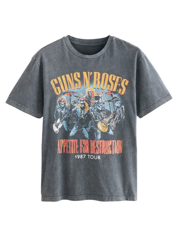 Next Next Majica  plava / žuta / siva / narančasta