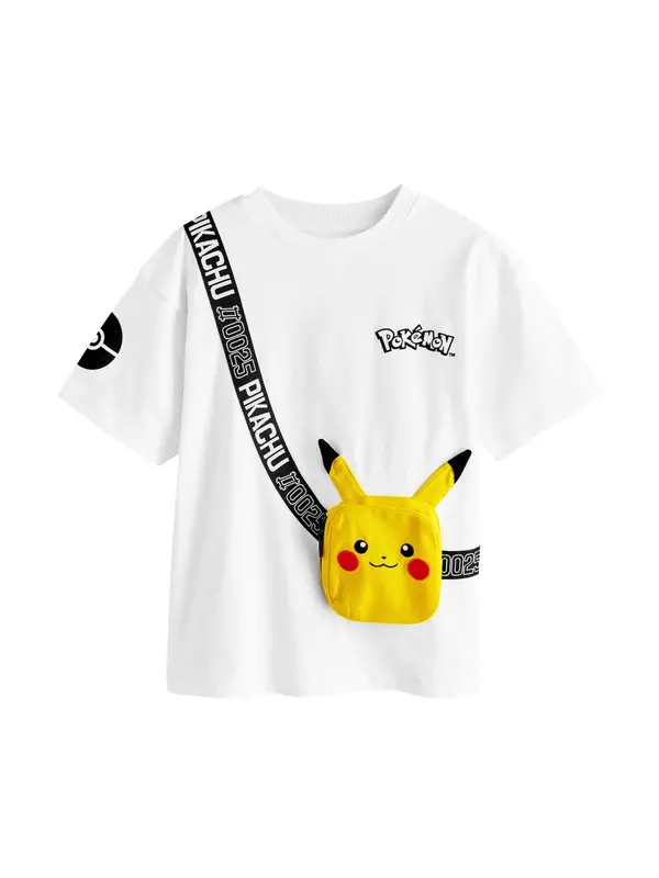 Next Next Majica 'Pokemon'  žuta / crvena / crna / bijela