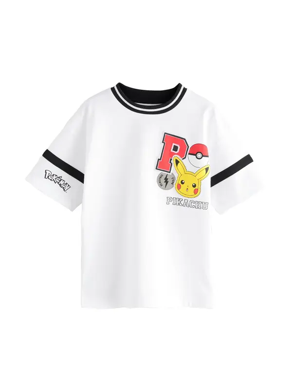 Next Next Majica 'Pokémon'  žuta / crvena / crna / bijela