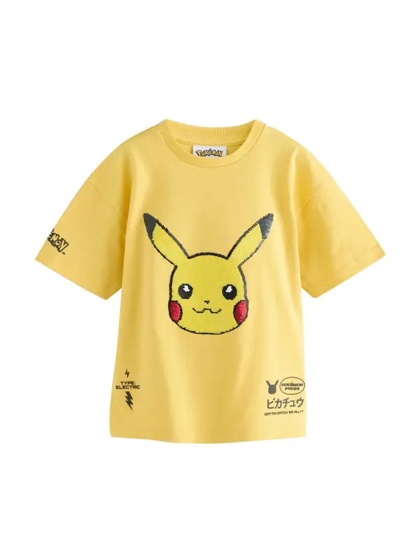 Next Next Majica 'Pokémon'  žuta / crvena / crna