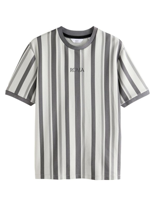 Next Next Majica  siva / tamo siva / bijela