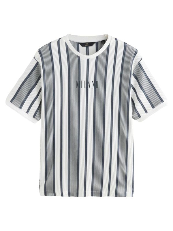 Next Next Majica  siva / tamo siva / bijela