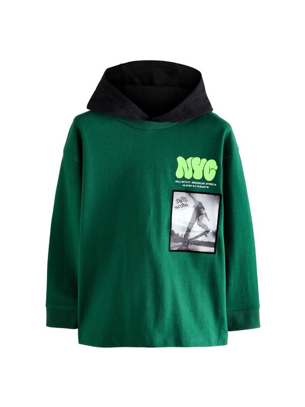 Next Next Majica  siva / zelena / crna / bijela