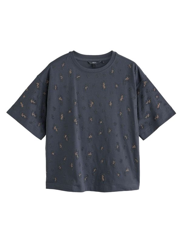 Next Next Majica  smeđa / siva / crna