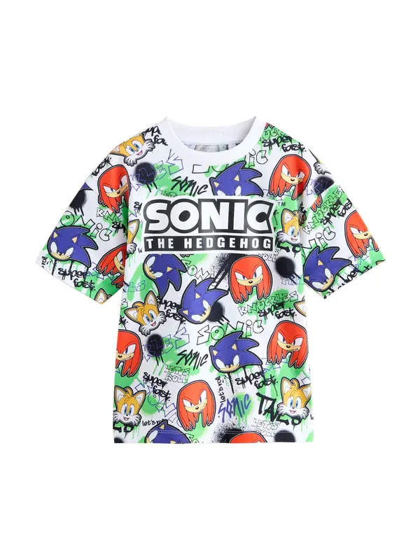 Next Next Majica 'Sonic'  plava / crvena / crna / bijela