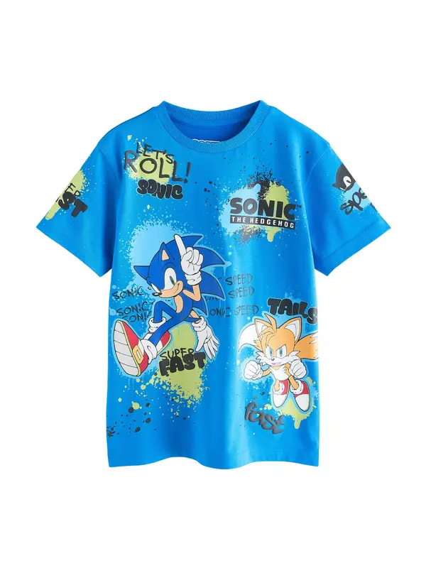 Next Next Majica 'Sonic'  plava / tamno plava / žuta / crna