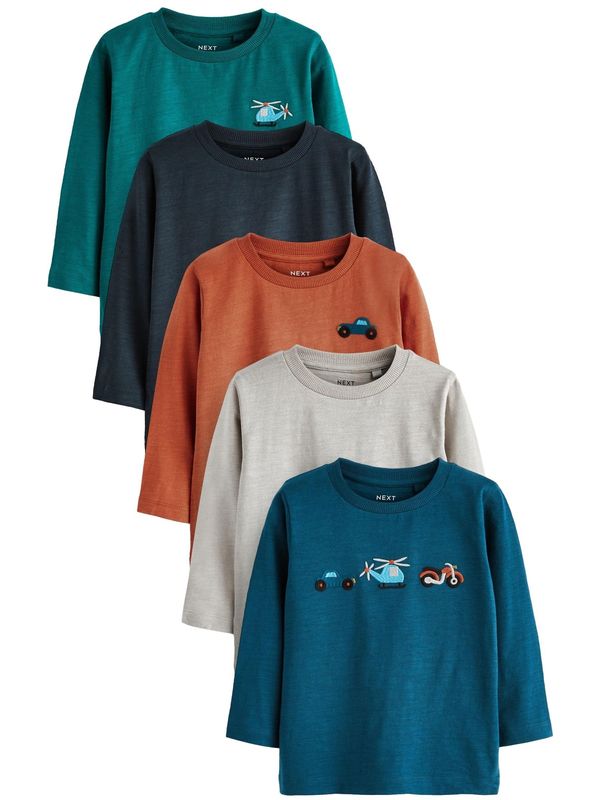 Next Next Majica  svijetlobež / hrđavo smeđa / zelena / petrol