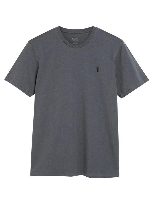 Next Next Majica  tamo siva / crna