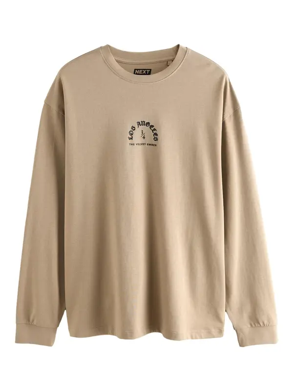 Next Next Majica  taupe siva / crna