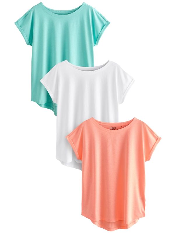 Next Next Majica  tirkiz / narančasta / prljavo bijela