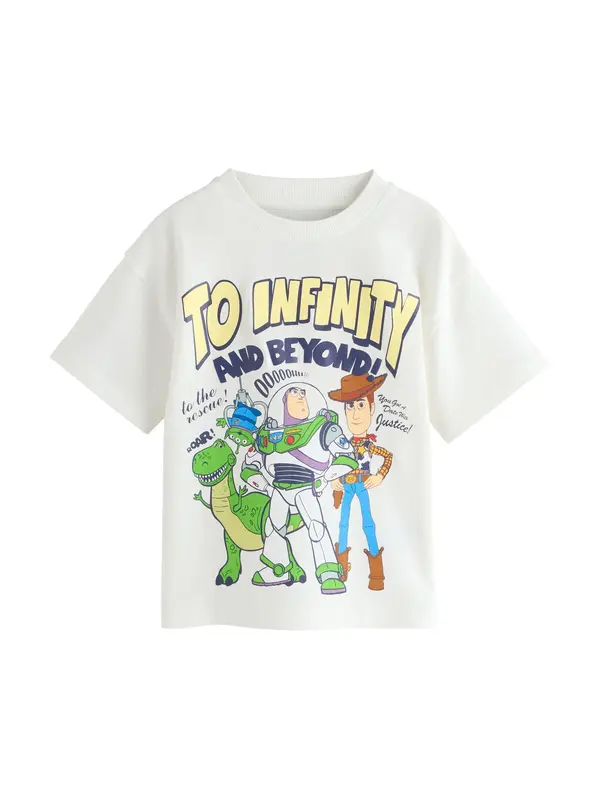 Next Next Majica 'Toy Story'  tamno plava / pastelno žuta / zelena / bijela
