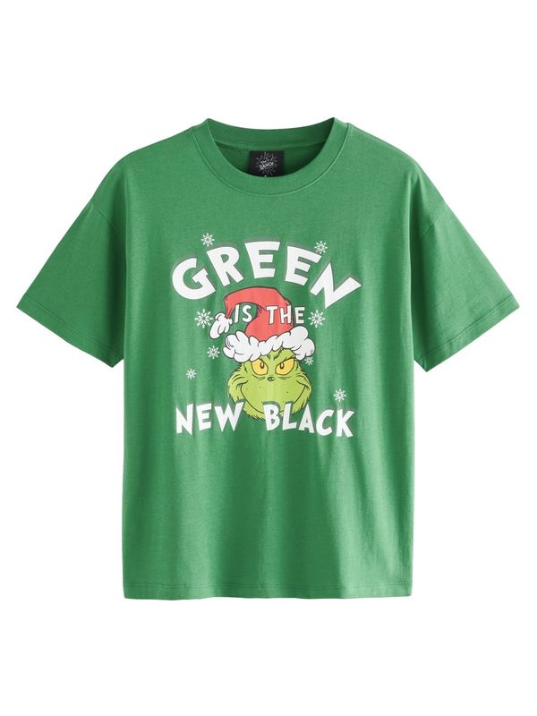 Next Next Majica  zelena / svijetlocrvena / bijela