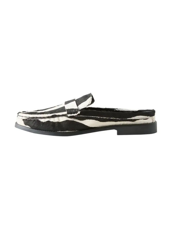 Next Next Natikače s potpeticom 'Forever Comfort®'  crna / bijela