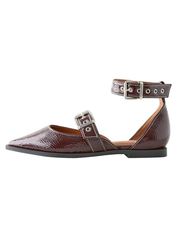 Next Next Otvorene balerinke  boja vina / tamno crvena