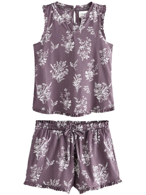 Next Next Pidžama  ciklama / bijela