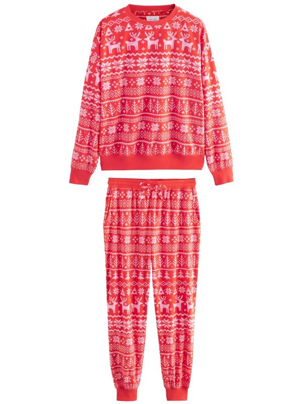 Next Next Pidžama  crvena / bijela