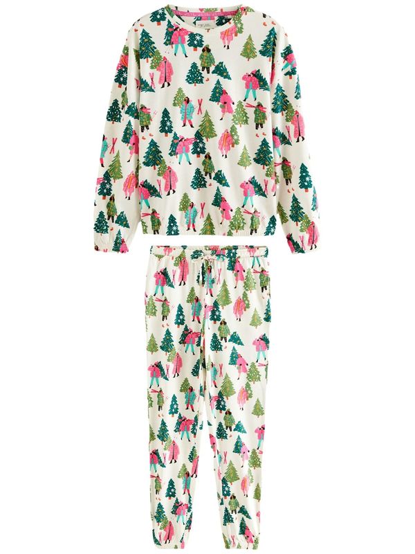 Next Next Pidžama  ecru/prljavo bijela / miks boja