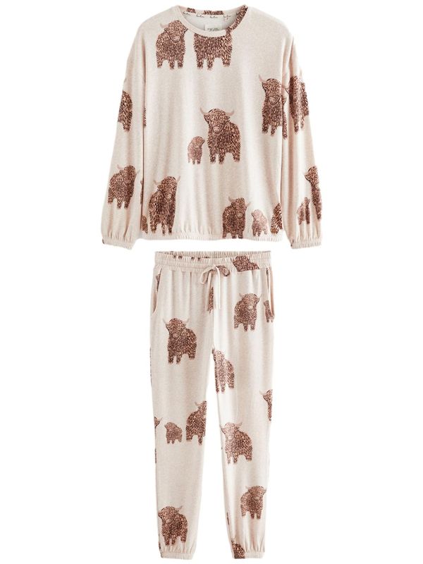 Next Next Pidžama  ecru/prljavo bijela