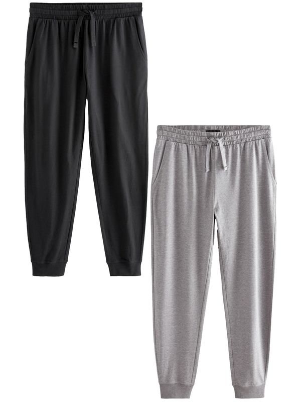 Next Next Pidžama hlače 'Lasting Fresh'  morsko plava / siva melange