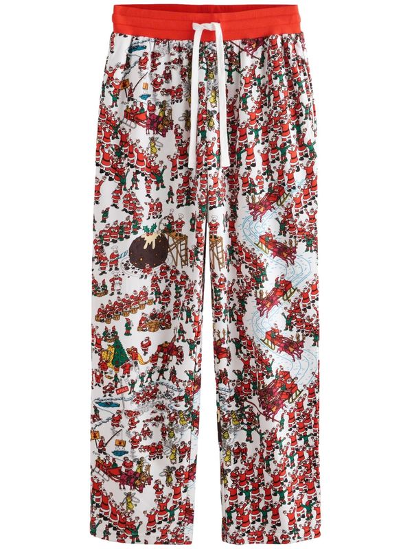 Next Next Pidžama hlače  miks boja / bijela